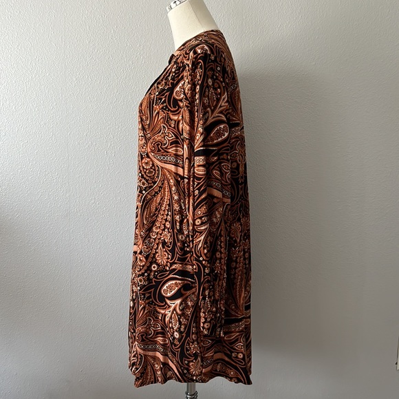 Richard Allan Mandarin Collar Long Length Blouse Long Sleeve NEW WITH TAGS Sz 8 - Picture 5 of 11